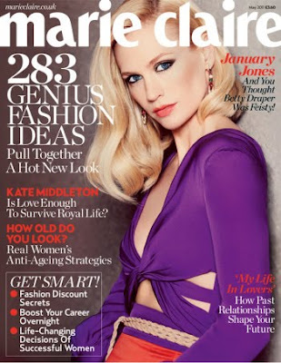 January Jones Pretty For Marie Claire Magazine1