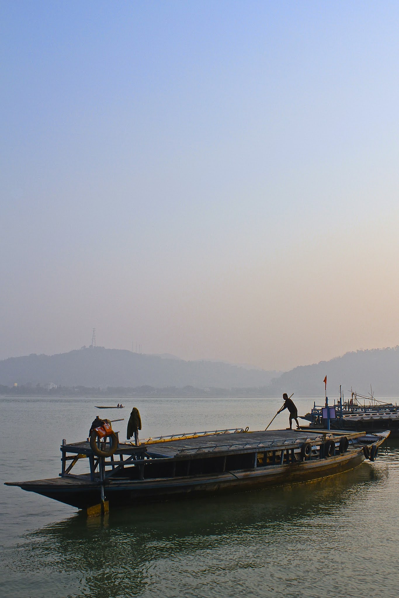 Boats on Brahmaputra river Guwahati high resolution free