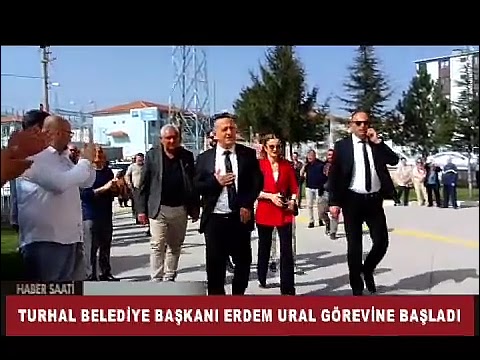 Turhal Belediye Başkanı Erdem Ural görevine başladı.