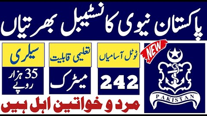 Pak Navy Civilian Jobs 2024- Pakistan Navy Me Civilian Jobs