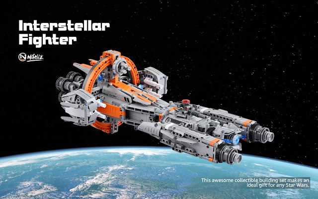 Nifeliz Interstellar Fighter Compatible With Lego