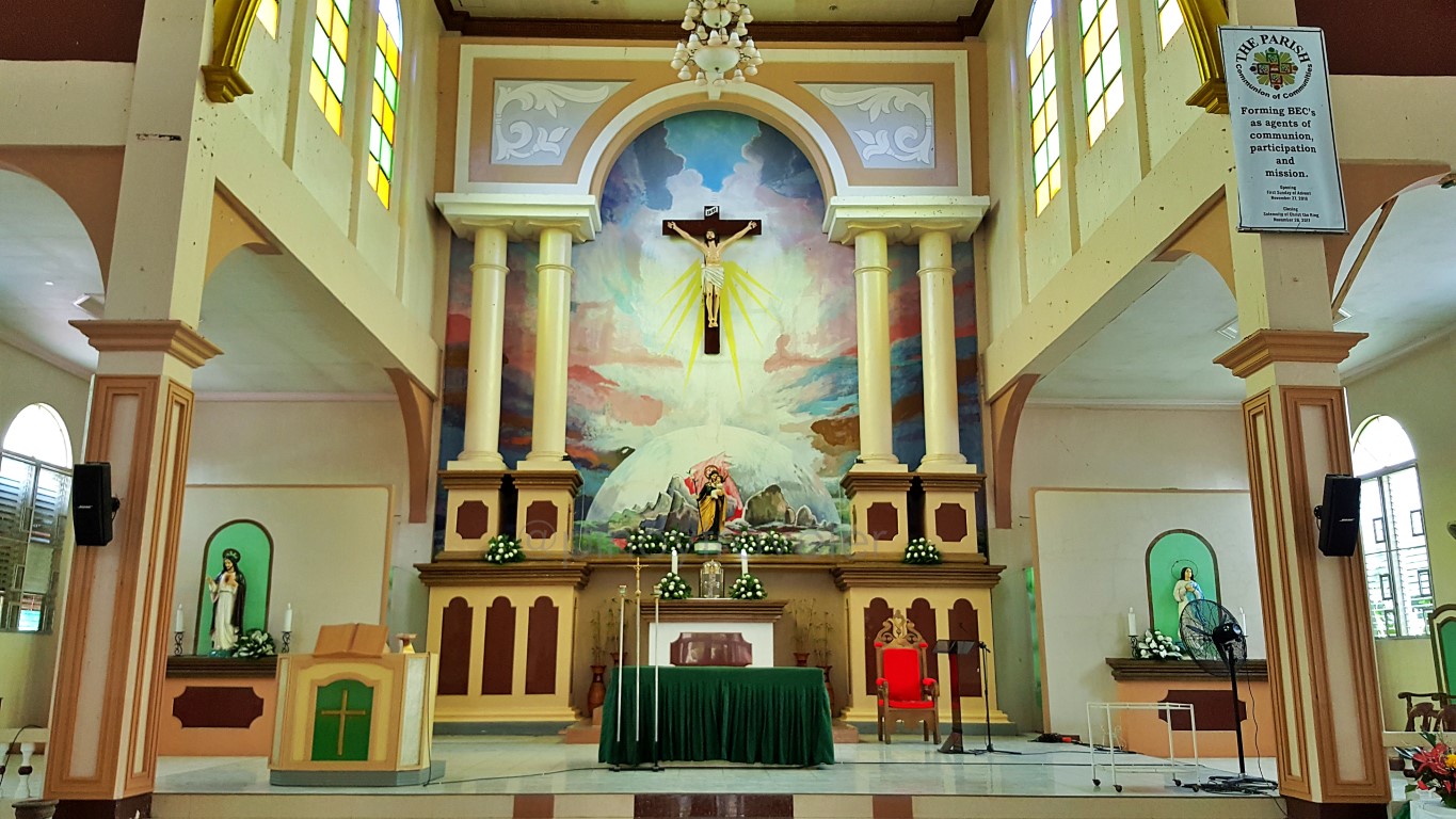 altar of St. Joseph Parish Church of Candijay, Bohol