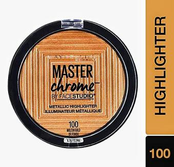Maybelline New York Face Studio Master Chrome Metallic Highlighter, Molten Gold, 6.7g | Beauty Products