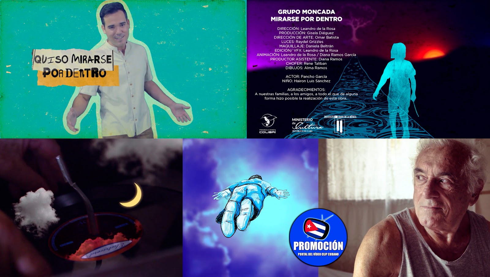 Grupo Moncada - ¨Mirarse por dentro¨ - Director: Leandro de la Rosa. Portal Del Vídeo Clip Cubano. Música pop cubana. CUBA.