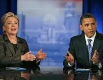 Clinton and Obama