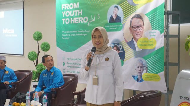 Kolaborasi Insan Cendekia Indonesia, Universitas Pamulang bersama Kementerian ESDM Gelar Kegiatan From Youth To Hero 