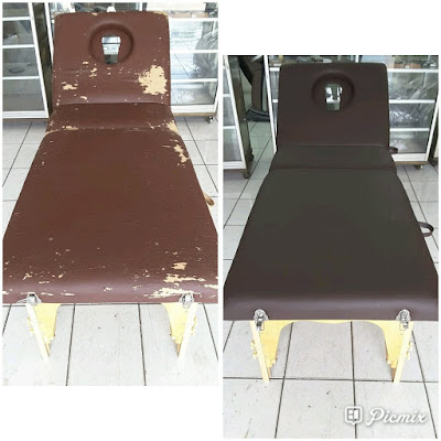  Replacing the leather of the massage bed 