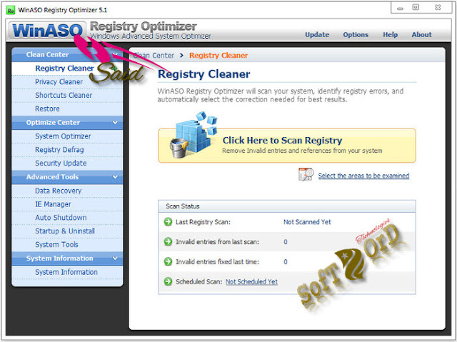 تحميل برنامج WinASO Registry Optimizer الأقوي فى تسريع الجهاز+ السريال