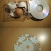 Reciclando Cd´s com Decoupagem e craquelê com casca da ovos