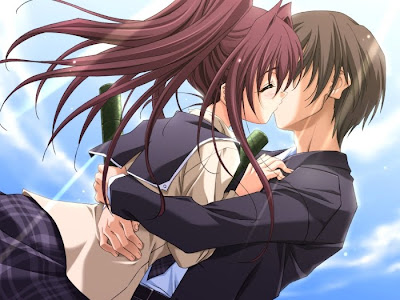 Anime Hugging Couple KIssing