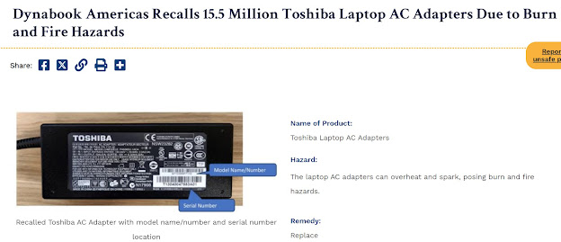 Dynabook Toshiba AC Adapter