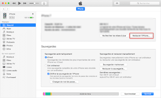iTunes-restauration