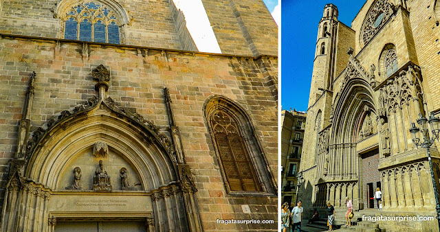 fachada da Igreja de Santa Maria del Mar, Barcelona