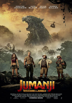Poster of Jumanji: Welcome to the Jungle 2017 Full Hindi Movie Download Dual Audio Hd Watch Free Online In English
