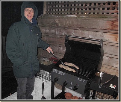Ken tends Sunday's BBQ