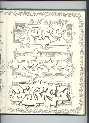 Graffiti Sketch, Wildstyle Graffiti