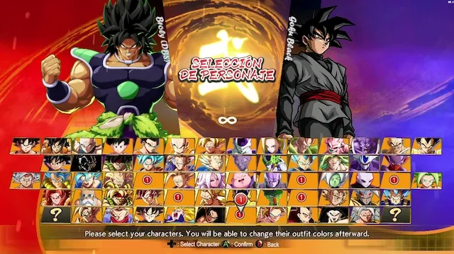 Dragon Ball FighterZ Mugen V3.0 characters