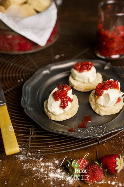 Scones on a plate