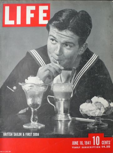 "British Sailor A First Soda," Life magazine, 16 June 1941 worldwartwo.filminspector.com