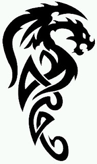 Tatoos y Tatuajes de Dragones en Blanco y Negro, parte 1