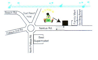 'Ryans',  situated after the roundabout in 'North Pattaya' on the 'Naklua Road