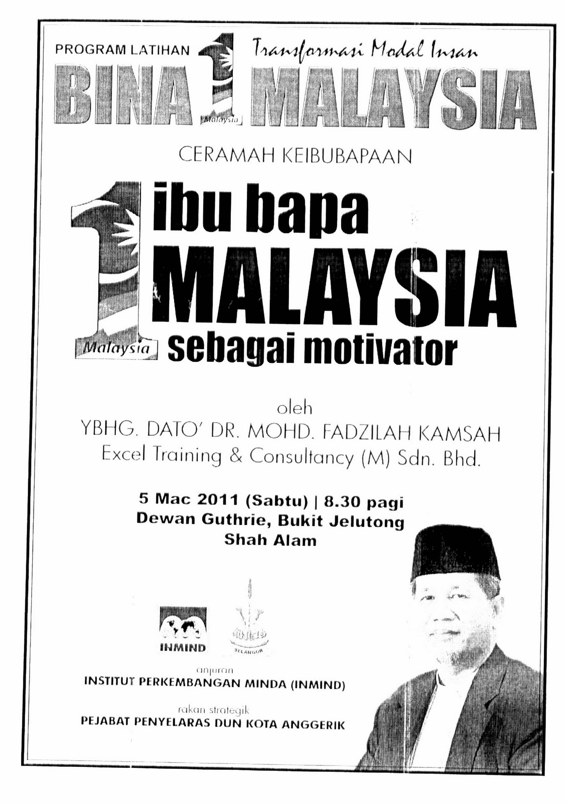 Kongsi Ilmu - Dato' Dr Hj Mohd Fadhilah Kamsah!