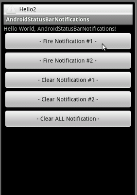 Clear the status bar notification