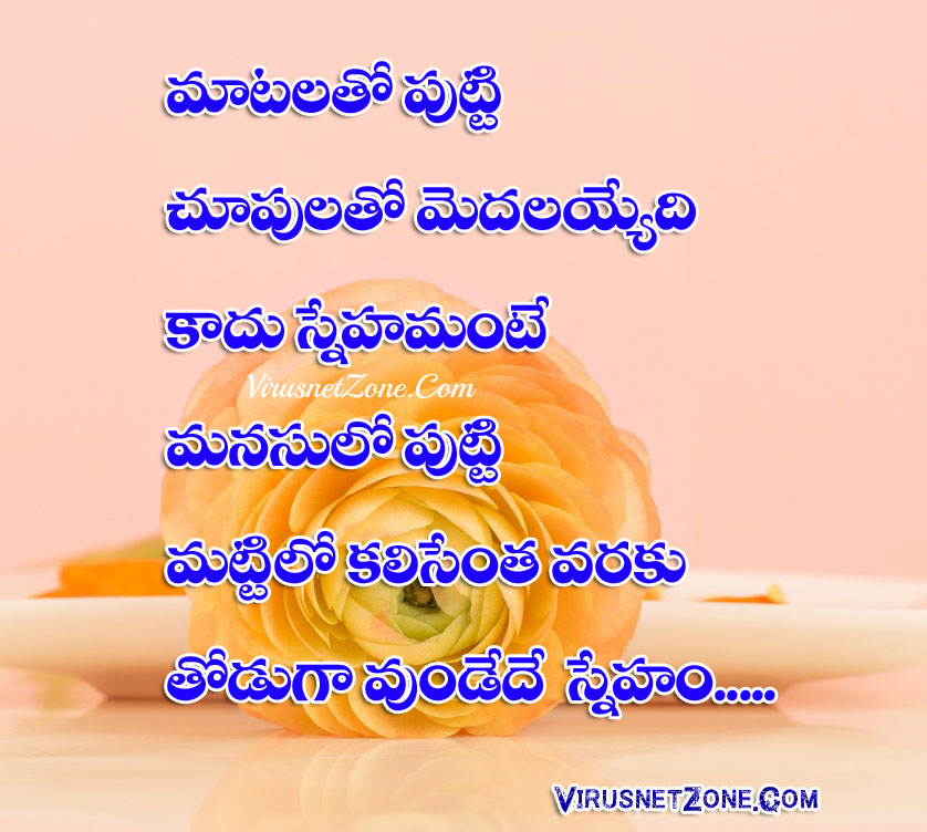 Best True Friendship Quotations Images In Telugu Wallpapers