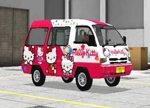 Livery Angkot Bussid Hello Kitty