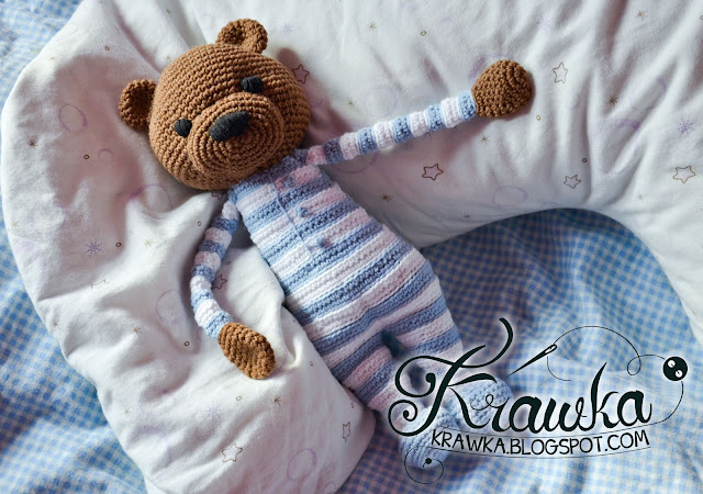 Krawka: Brown classic Teddy Bear crochet pattern by Krawka