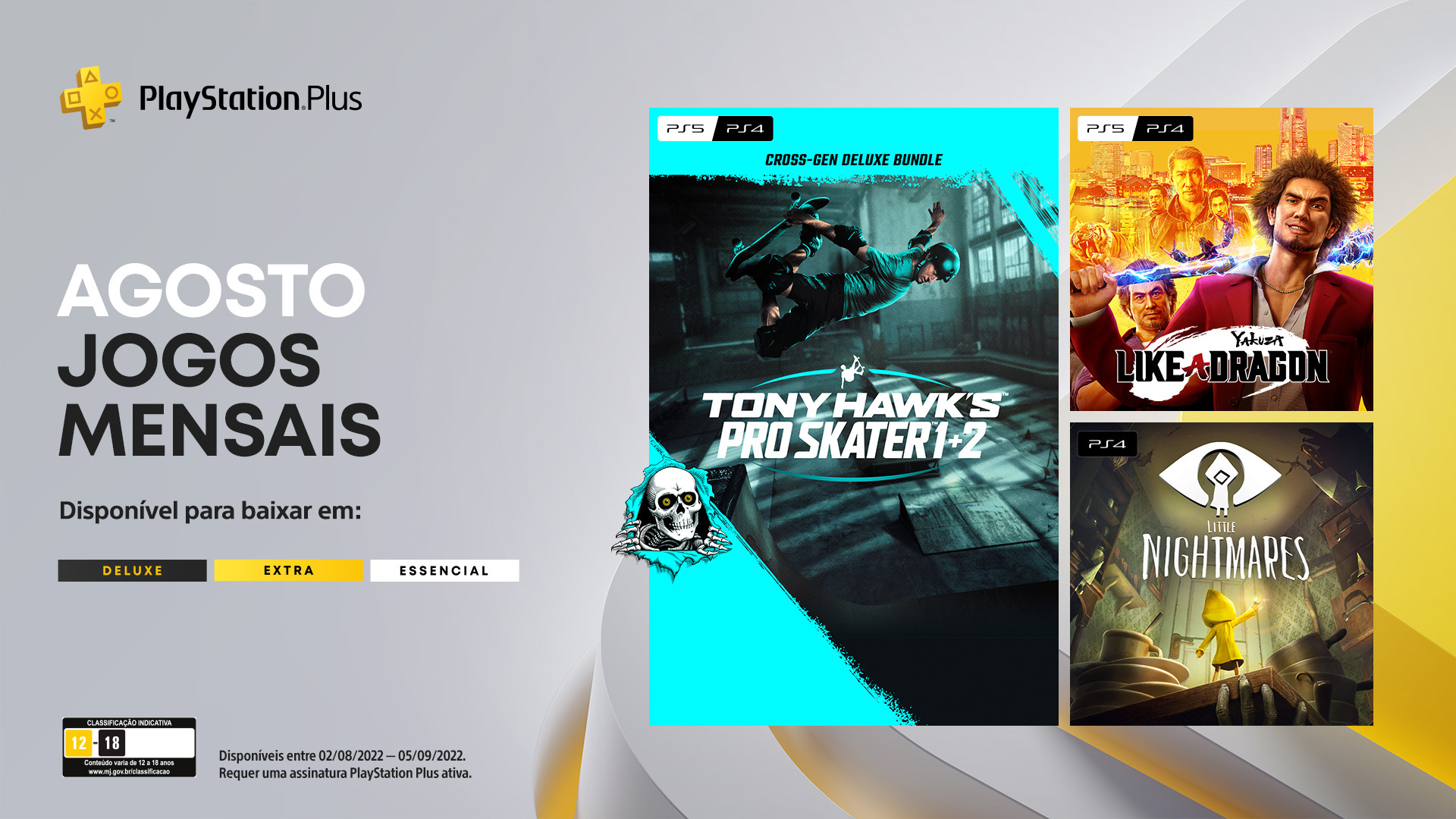 PlayStation Plus: confira os jogos de agosto para PS4 e PS5