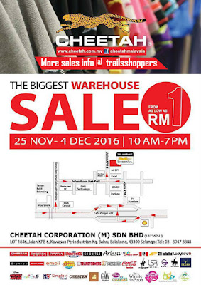 Cheetah Warehouse Sale 2016