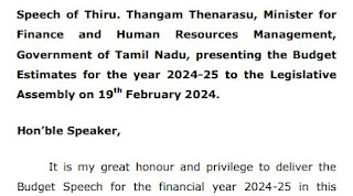 Budget Speech of the Honble Minister for Finance and Human Resources Management for the year 2024-2025 - English - 108 Pages - PDF