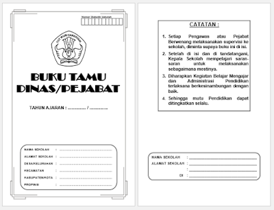 Contoh buku tamu kedinasan sekolah