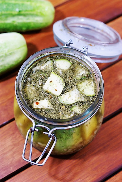 Homemade Refrigerator Pickles Image