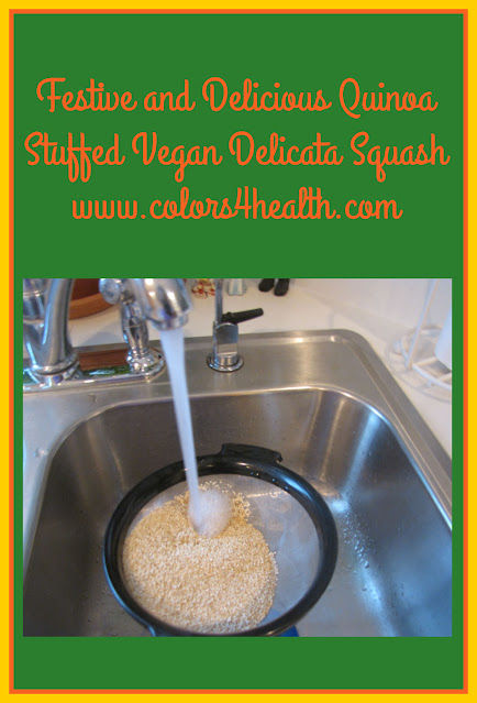 Quinoa is Used to Stuff Delicata Squash