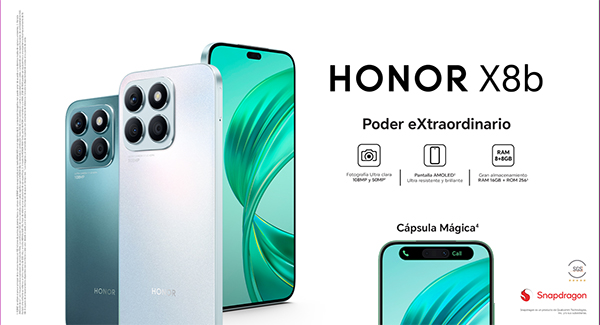 Llega a Colombia el nuevo HONOR X8b, el primer smartphone de la marca equipado con un notch funcional