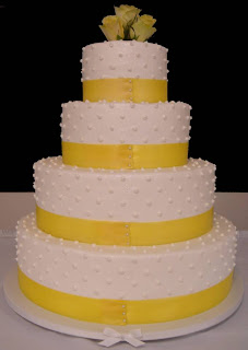 Simple Buttercream Wedding Cake