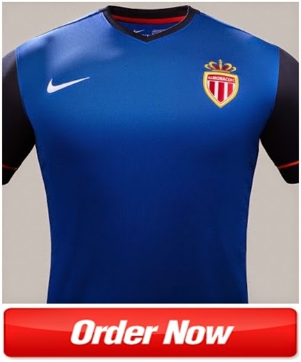 Jersey Grade Ori Thailand dan Player Issue Official Musim 2014-2015 As Monaco Away