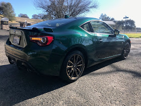 Rear 3/4 view of 2020 Toyota 86 Hakone Edition
