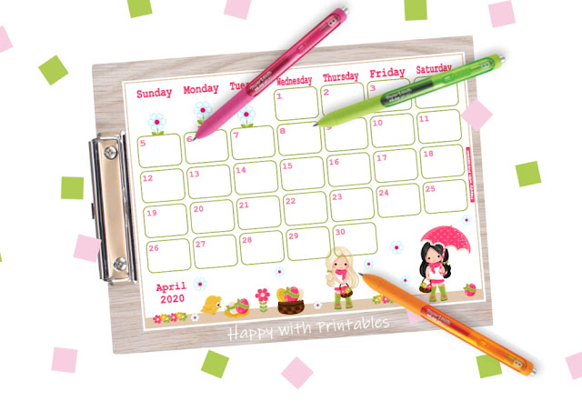 print your own calendar, free cliparts, free clip arts, mujka cliparts, 2020 planner, april planner, mujka planner, 2020 calendar, calendar 2020, easter planner, planner Easter