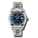 Réplique Rolex Day-Date II Bleu Vague Cadran Platine 218206BLWAP