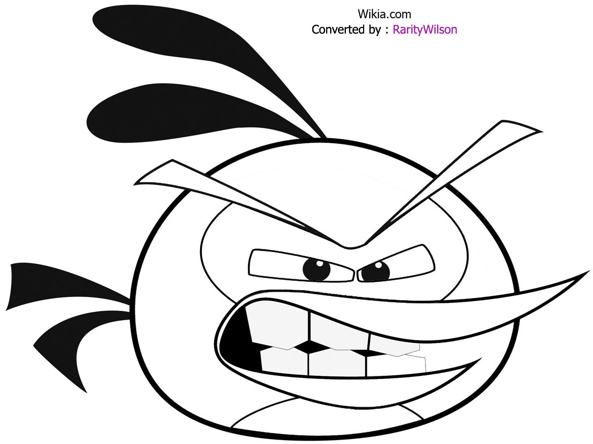 Angry Bird Coloring Page 10