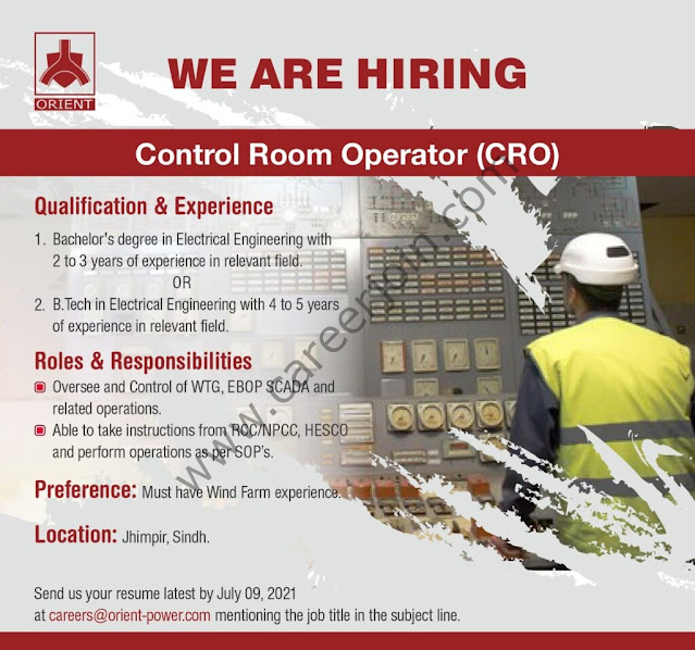 Orient Energy Systems Pvt Ltd Jobs Control Room Operator CRO