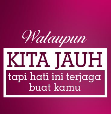 Gambar DP BBM CInta Jarak Jauh Buat Pacar Romantis Terbaru 