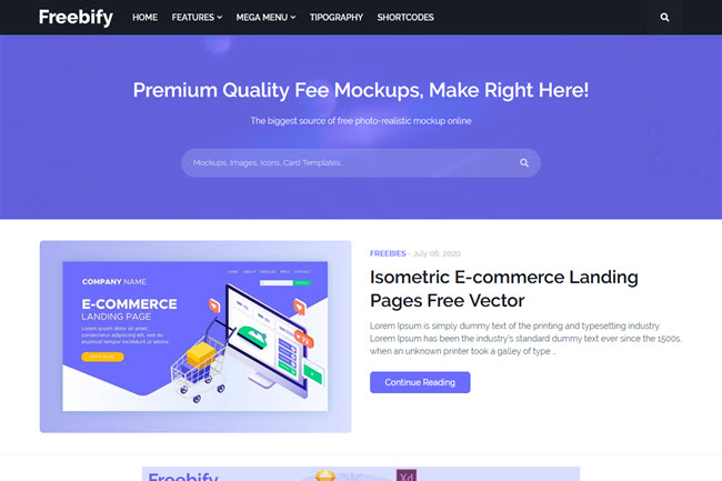 Freebify Premium Blogger Template