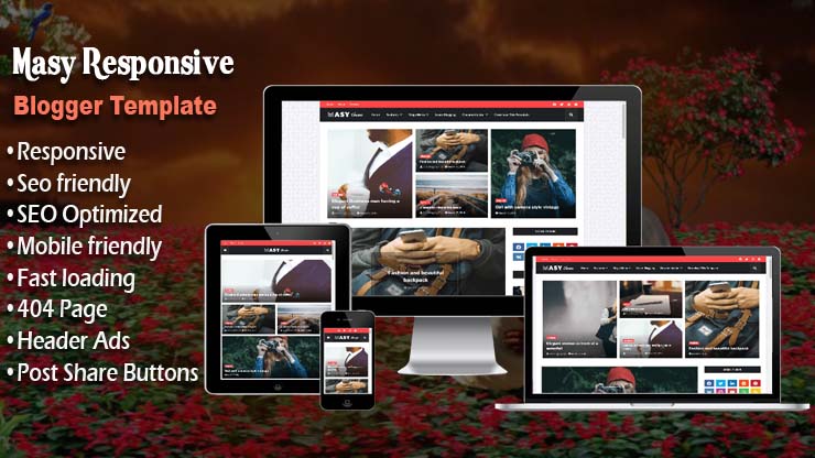 Masy Responsive Blogger Template