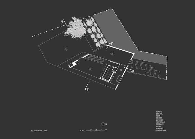 Floor plan of the second level