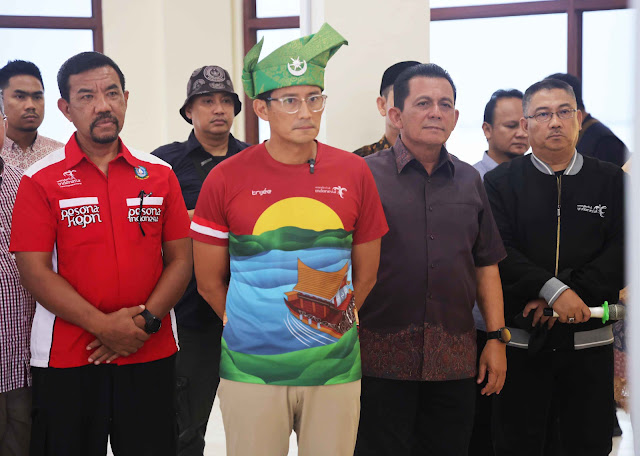 Gubernur Ansar Dampingi Menparekraf Sandiaga Uno Tinjau Lokasi Pembangunan SKI di Tanjungpinang