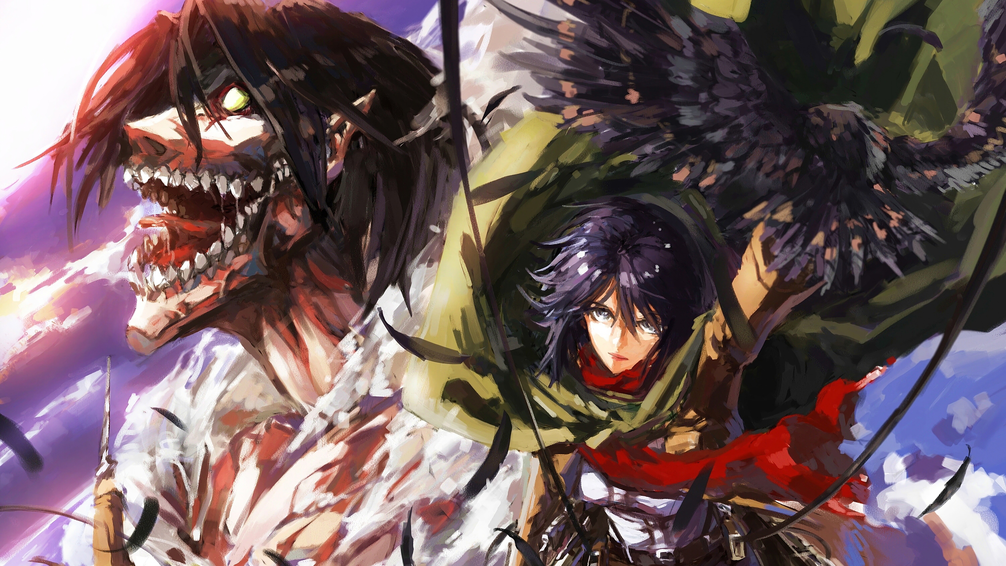 Mikasa Attack Titan Attack On Titan 4k Wallpaper 48
